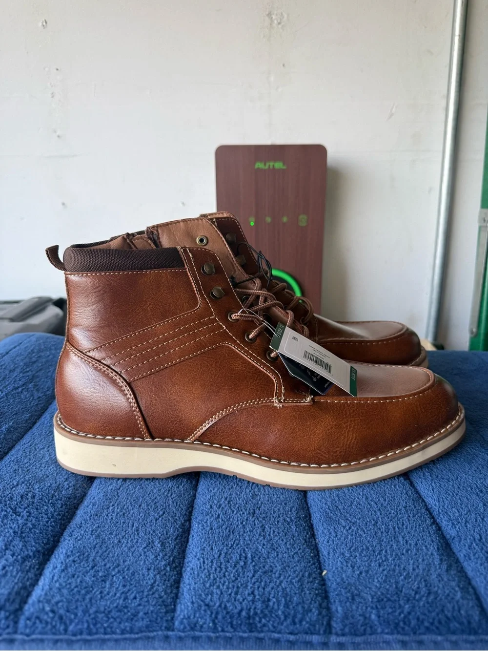 Steve Madden Men's Lace Up Casual Boots Variety Brown Size 12 High Top Shoes